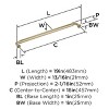 Amerock Coble Appliance Pull for Large Panels and Oversized Cabinets - 3 of 4