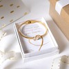 Pavilion Gift Company - Angel - Gold Plated Hinged Bangle Bracelet - Bracelets - 4 of 4