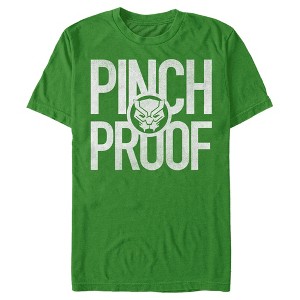 Men's Marvel St. Patrick's Day Black Panther Luck T-Shirt - 1 of 4