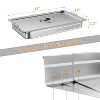 CuisinSmart 6 Pack Steam Table Pan, Stainless Steel Catering Pans, Commercial Anti-Jamming Hotel Pan with Handle, 2.5/4/6 Inch Deep - 2 of 4