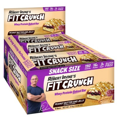 FITCRUNCH Peanut Butter and Jelly Snack Bar - 9ct