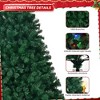 SUGIFT 6ft Pre-Lit Artificial Christmas Tree W/1060 Branch Tips & 250 Multicolored LED Lights - 4 of 4
