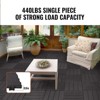 VEVOR Interlocking Deck Tiles, 36 Pack,11.6"x11.6" 36 sq. ft Plastic Waterproof Outdoor Flooring All Weather Use, Patio Floor Decking Covering Tiles - 4 of 4