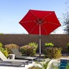 Mondawe 7.5 FT Patio Umbrella, Outdoor Table Umbrella with Push Button Tilt and Crank, Waterproof Market Umbrella with 8 Sturdy Ribs - 4 of 4