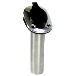Whitecap Stainless Steel Flush Mount Rod Holder - 30° - 9-1/4" - Model S096B - Boat Equipment - 1 of 1