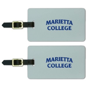Marietta College Secondary Logo Luggage ID Tags Suitcase CarryOn Cards  Set of 2 - 1 of 4