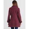 INSPIRE CHIC Women's Winter Classic Single Breasted Outwear Overcoat with Pockets - 4 of 4
