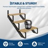 Garvee 2 Pack Steel Stair Step Riser, Metal Stair Stringer with Reinforcing Support Legs for Indoor/Outdoor Steps - 3 of 4