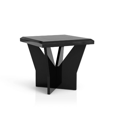 Manke Tempered Glass Top Insert End Table - miBasics