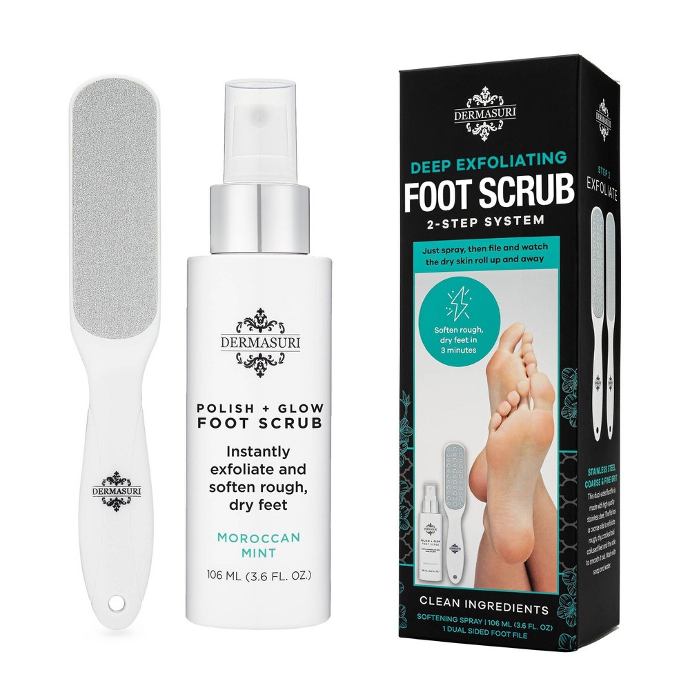 Photos - Manicure Cosmetics Dermasuri Foot Scrub Set - 2pc