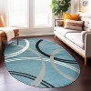 World Rug Gallery Contemporary Abstract Circles Design Area Rug - 2 of 4