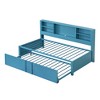 YOOCOZZ Metal Twin Size Daybed with Twin Size Trundle, Storage Shelves and USB Ports - 3 of 4