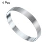 Unique Bargains Stainless Steel Seamless Nonstick Mirror Coating Round Cake Ring 4 Pcs - 3 of 4