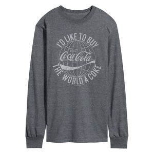 Men's - Coca-cola - Buy The World A Coke Long Sleeve Graphic T-Shirt - 1 of 3