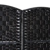 NicBex 6' Tall 4-panel Room Divider for Home, Wicker Weave Divider for Room Separation, for Home & Office, Black - 4 of 4