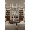 Datus 8-Light Industrial Chandelier - Modern Iron & Glass Fixture for Dining Room or Kitchen - 4 of 4