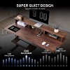 SinCiDo Height Adjustable Electric Standing Desk with Charging Station, 60" Sit Stand Up Computer Home Office Desk with LED Lights - 3 of 4
