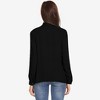 Anna-Kaci Women's Long Sleeve Blouse with Tie Neck and Flowing Hem - 3 of 3