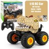 INFURNIC Toy Vehicles Crack Dinosaur Stunt Car Ultimate Action Toy for Kids Thrilling Adventure Play, Yellow, 6.63"*7.02"*7.02" - 4 of 4