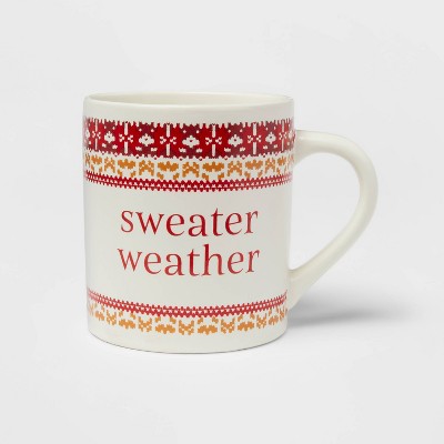 16oz Stoneware Sweater Weather Mug - Threshold™