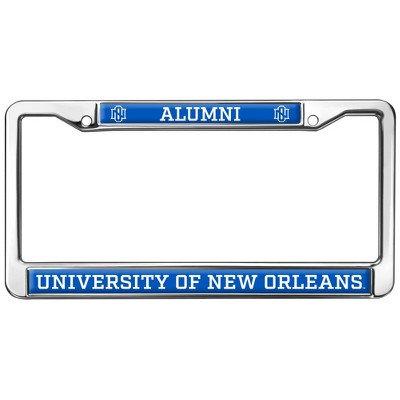 The University of New Orleans Alumni Full Size Standard License Plate Metal Frame