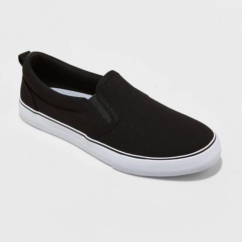 Women's Millie Twin Gore Slip-on Sneakers - A New Day™ Black 7 : Target