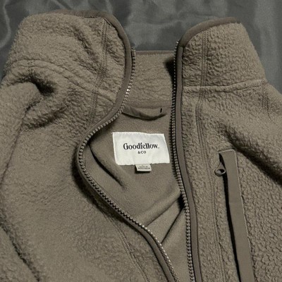 Men's High-pile Fleece Lined Hooded Zip-up Sweatshirt - Goodfellow & Co™ :  Target