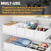 Set of 12 Collapsible Drawer Organizer Bins for Clothes, Closet Organizers and Storage Dividers for Clothing (White) - 4 of 4
