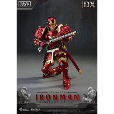 Medieval Knight Iron Man Deluxe Version Dynamic Action Figure with Gold Chainmail