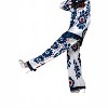 Women's Floral Co-ord Wide Leg Pants - SKIES ARE BLUE - 3 of 4