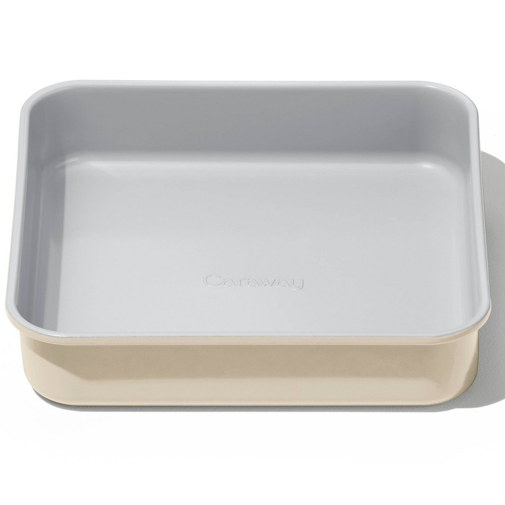 Photos - Pan Caraway Home 8.94" Nonstick Ceramic Square  Cream