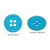 Unique Bargains Resin Craft Snap Round Flat 4-Hole Sewing Buttons 50 Pcs - 2 of 4