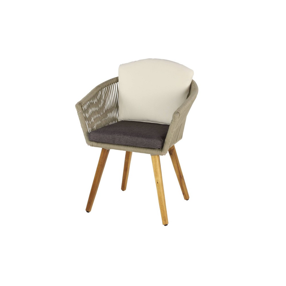 Modern Indoor Outdoor Dining Chair Gray Olivia & May