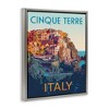 Stupell Industries Italian Coast Cityscape Black Framed Floater Canvas Wall Art - 3 of 4