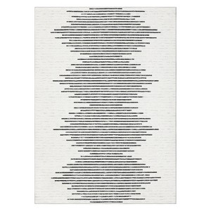 Indoor Modern Soft Washable Area Rugs with Stripped Lines Print for Bedroom Living Room - 1 of 4