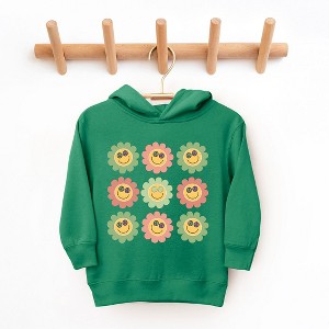 The Juniper Shop Smiley Flowers With Sunglasses Toddler Graphic Hoodie - 1 of 2