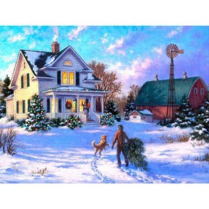Sunsout Christmas Morning Welcome 500 pc Christmas Jigsaw Puzzle 55918 - 1 of 4