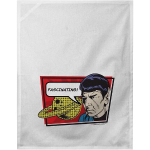 Star Trek Spock Fascinating White Dish Towel - 1 of 1