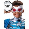 HalloweenCostumes.com MARVEL Boys Avengers Captain America Falcon Costume, Kids Superhero Halloween Costume - 3 of 4