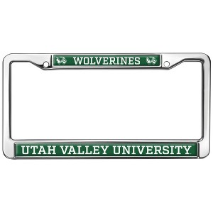 Utah Valley University Mascot Full Size Standard License Plate Metal Frame - 1 of 4