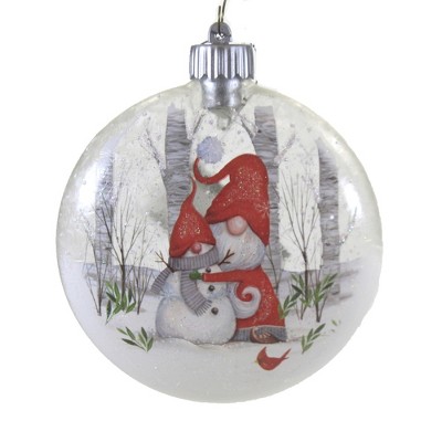 Holiday Ornament 5.25" Led Santa Snowman Ornament Lights Up  -  Tree Ornaments