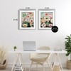 Stupell Industries Minty Garden Flowers , Gray, 17" x 21" - 3 of 4