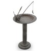 SPI Home Fishing Frog Birdbath and Sundial – 31" Tall Cast Aluminum Garden Sculpture with Whimsical Design - 4 of 4