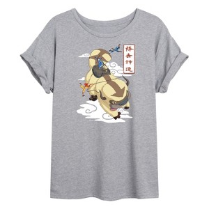 Women's - Avatar: The Last Airbender - Appa Flying Oversized Graphic T-Shirt - 1 of 4