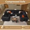 HOMLUX U-Shape Modular Sectional Sofa Couch, 27" Deep Seat Modern Minimalist Couches for Living Room, Style 2 - 2 of 4