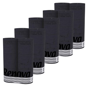 Evideco French Home Goods 3-Ply 140-Sheet Black Toilet Paper Luxury Bulk Sandalwood-Scented Tube Embossed - 1 of 4