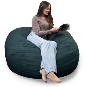 Big Joe Bean Bag Chair with Removeable Cover, Foam Filled, Multiple Sizes and Fabrics, All Ages - 1 of 4