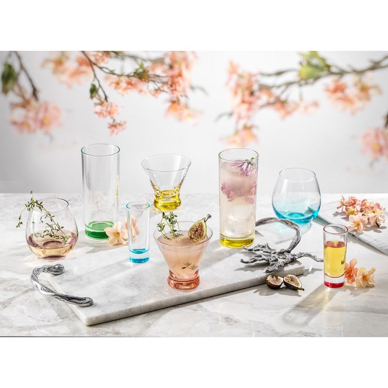 JoyJolt Hue Pop Colored Shot Glass Set, Set of 6 Shot Glasses - 2 Ounces, 4 of 5