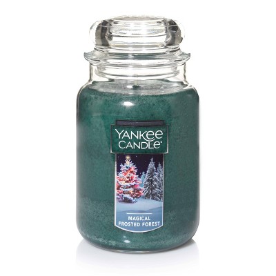 Magical Frosted Forest Scented Amber Jar Candle 22oz