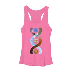 Women's Design By Humans Helical By CmdrButts Racerback Tank Top - 1 of 3